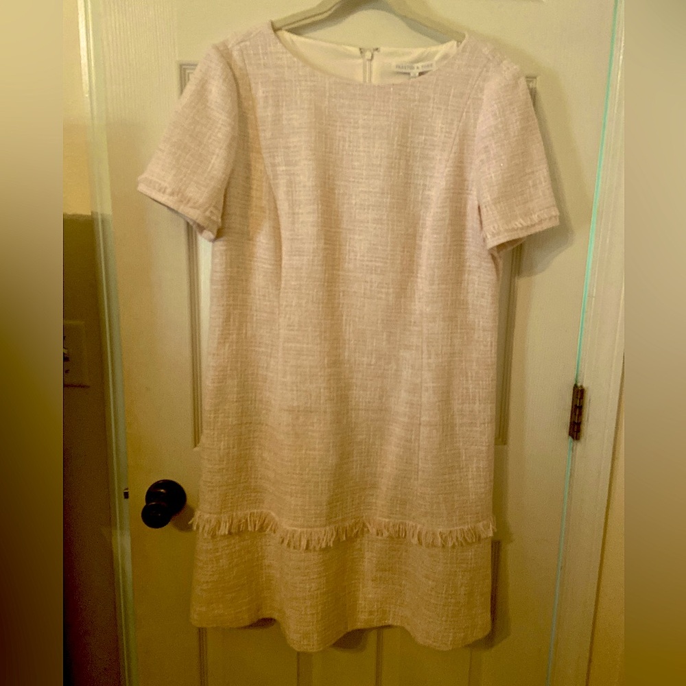 Preston & York Tweed Short Sleeve Shift Dress—Size 14